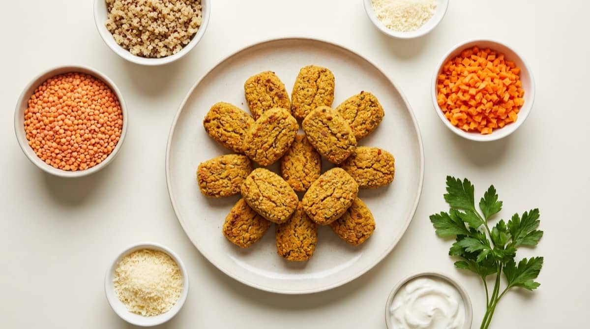 High-Protein Lentil Nuggets