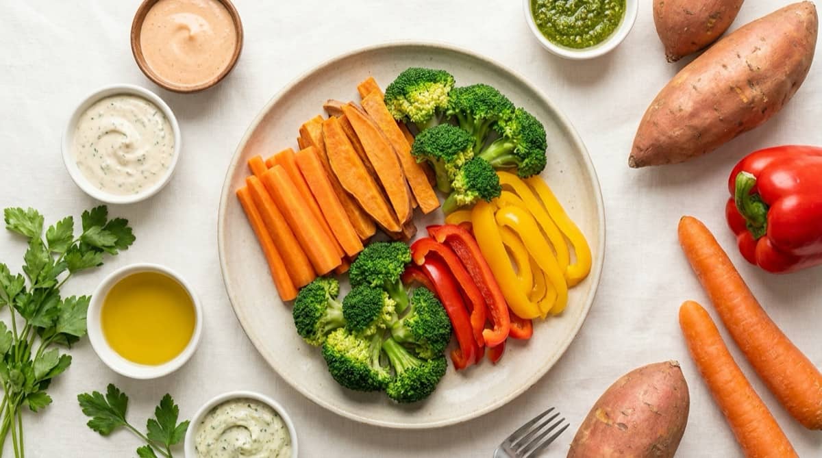 Steamed Veggie Sticks