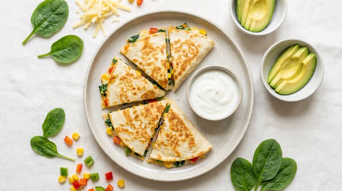 Toddler Veggie Quesadilla